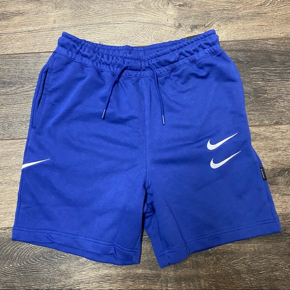 Nike World Tour sweat shorts small blue mens